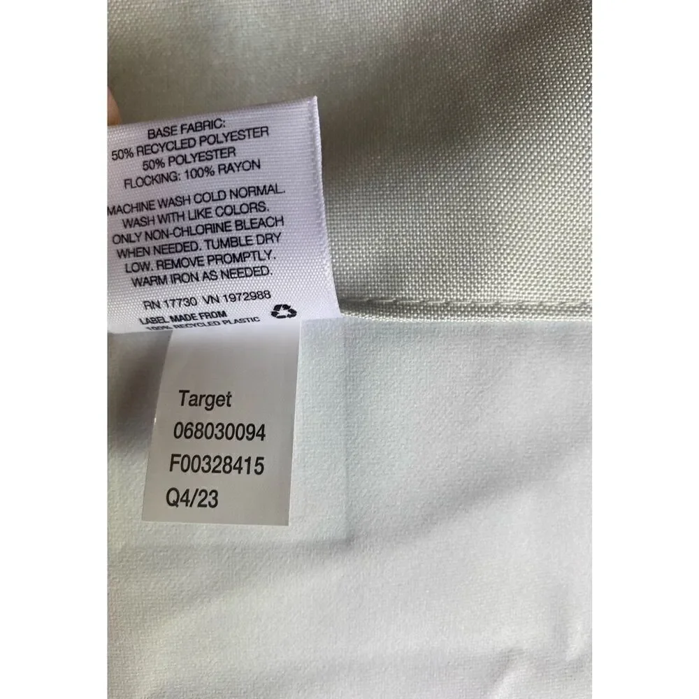 Room Essentials White Blackout Curtain Panel Set